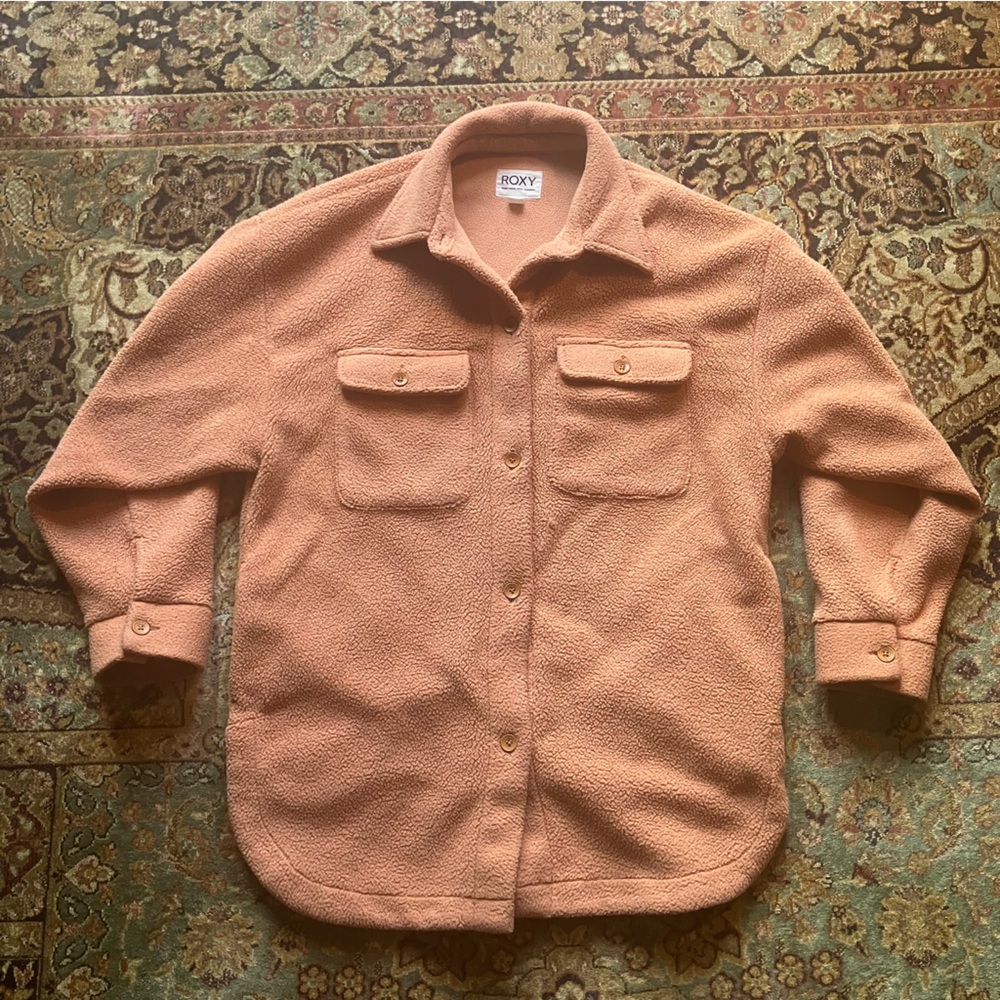 Roxy Orange Fleece Shacket